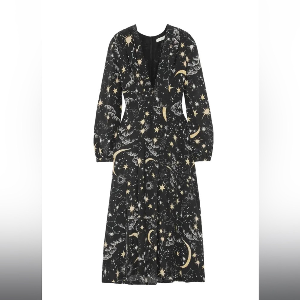 Rixo Zodiac Print Dress Size S